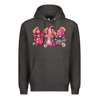 Smoke breast cancer gnomes Premium Hoodie - FaDigitalArtStudio