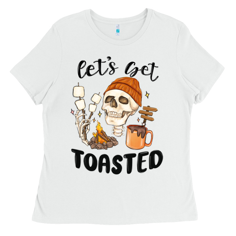 Let's Get Toasted Camping Ladies Tee by MaliasSmallBusiness | Teevron