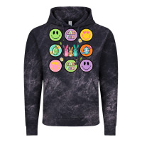 Cloud Black easter day smiley faces Vintage Hoodie - Artiststas