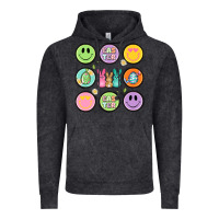 Vintage Black easter day smiley faces Vintage Hoodie - Artiststas