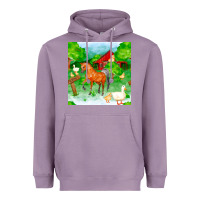 Lavender farm life seamless pattern Heavyweight Hoodie - FaDigitalArtStudio