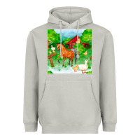 Moon Dust farm life seamless pattern Heavyweight Hoodie - FaDigitalArtStudio