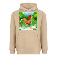 Mushroom farm life seamless pattern Heavyweight Hoodie - FaDigitalArtStudio
