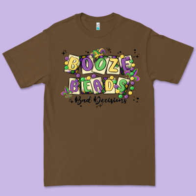 Booze Beads Premium Tee Designed By Maliassmallbusiness