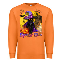 Carrot spooky babe black witch cat Premium Sweatshirt - BundleAndBundleShop