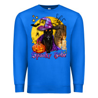 True Royal spooky babe black witch cat Premium Sweatshirt - BundleAndBundleShop
