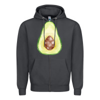 Smoke half avocado fa element Zipper Hoodie - FaDigitalArtStudio