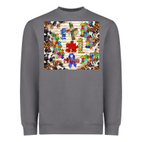 Faith Puzzle Ribbon Heavyweight Sweatshirt | Teevron