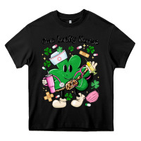 Black one lucky nurse belt bag Heavy Core Tee - MaliasSmallBusiness