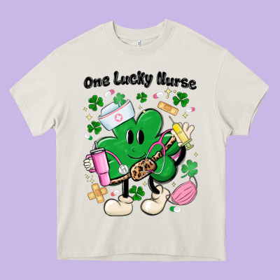 One Lucky Nurse Belt Bag Heavy Core Tee Designed By Maliassmallbusiness