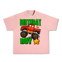 Salmon birthday boy monster truck Urban Heavy Tee - Jasminsmagicworld