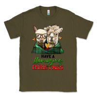 Army Green have a llamazing christmas alpaca head Classic Tee - LillyAllenDesigns