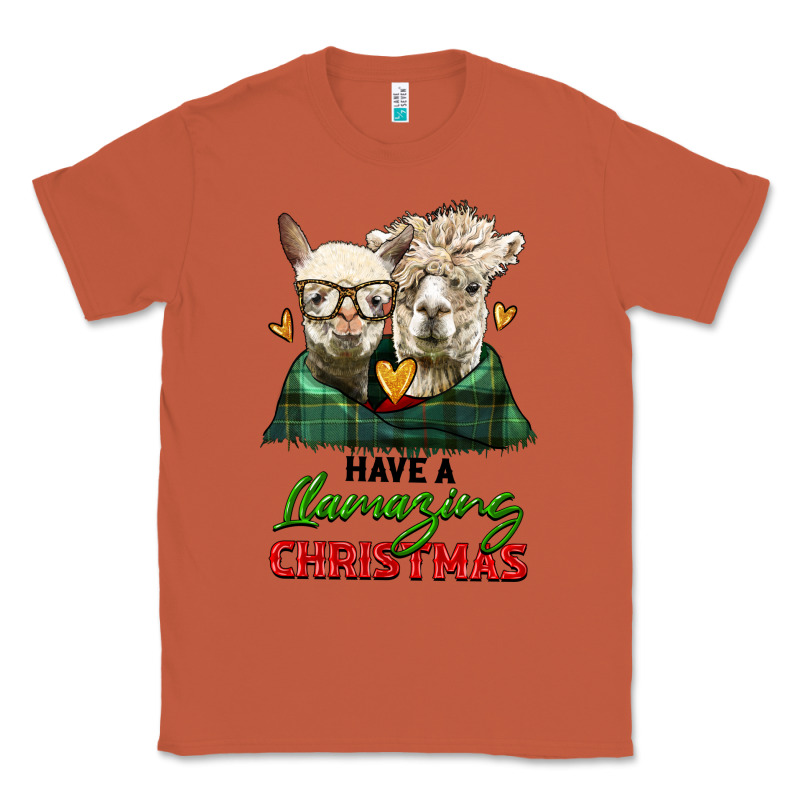 Have A Llamazing Christmas Alpaca Head Classic Tee by LillyAllenDesigns | Teevron