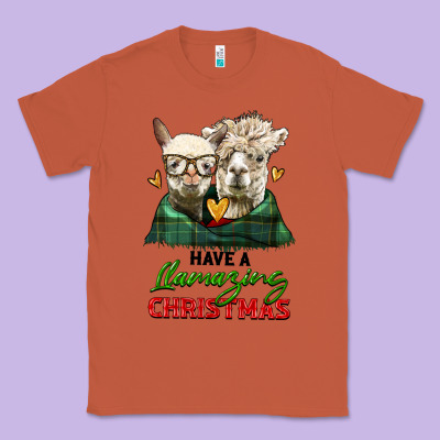 Have A Llamazing Christmas Alpaca Head Classic Tee Designed By Lillyallendesigns