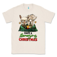 Natural have a llamazing christmas alpaca head Classic Tee - LillyAllenDesigns