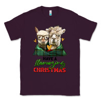 Plum have a llamazing christmas alpaca head Classic Tee - LillyAllenDesigns