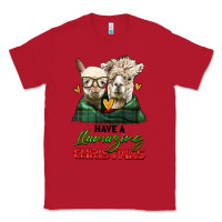 Red have a llamazing christmas alpaca head Classic Tee - LillyAllenDesigns