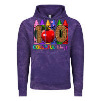 Cloud Purple 100 colorful day s Vintage Hoodie - Artiststas