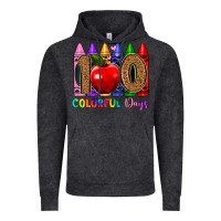 Vintage Black 100 colorful day s Vintage Hoodie - Artiststas
