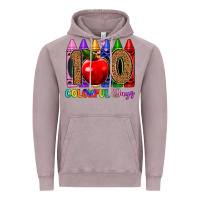 Vintage Zinc 100 colorful day s Vintage Hoodie - Artiststas