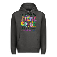 Charcoal Heather I'm ready for fifth grade but is it ready for me Premium Hoodie - RanaPortraitStore