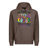 Coffee I'm ready for fifth grade but is it ready for me Premium Hoodie - RanaPortraitStore