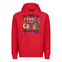 Red I'm ready for fifth grade but is it ready for me Premium Hoodie - RanaPortraitStore