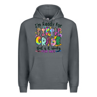 Rock I'm ready for fifth grade but is it ready for me Premium Hoodie - RanaPortraitStore
