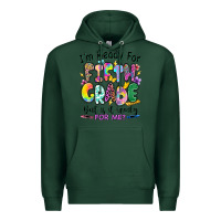 Sports Green I'm ready for fifth grade but is it ready for me Premium Hoodie - RanaPortraitStore