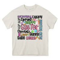 Cream easter subway Heavy Core Tee - MaliasSmallBusiness