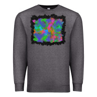 Charcoal Heather halloween neon leopard background Premium Sweatshirt - BundleAndBundleShop