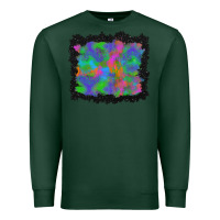 Sports Green halloween neon leopard background Premium Sweatshirt - BundleAndBundleShop
