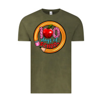 Vintage Olive 100 days of school Vintage Tee - Artiststas