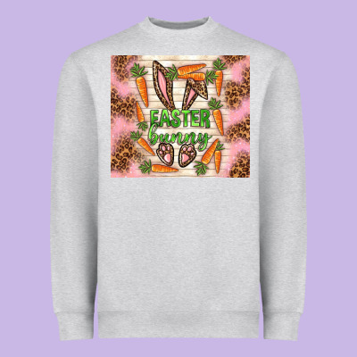 Easter Bunny With Carrots Heavyweight Sweatshirt Designed By Tumblerdesignbyshophia