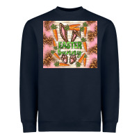 Navy easter bunny with carrots Heavyweight Sweatshirt - TumblerDesignByShophia