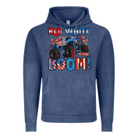Vintage Denim red white and boom 4th of july Vintage Hoodie - Artiststas