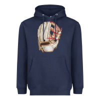 Navy Catchers Mitt Fa Element Heavyweight Hoodie - FaDigitalArtStudio