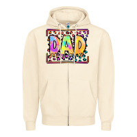 Sandshell lgbtq tie dye dad Zipper Hoodie - OliviaCreatesArt