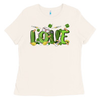 Bone st patricks love nurse Ladies Tee - MaliasSmallBusiness