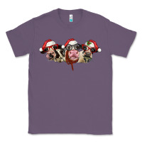 Lavender christmas holstein cows Classic Tee - LillyAllenDesigns