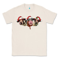 Natural christmas holstein cows Classic Tee - LillyAllenDesigns