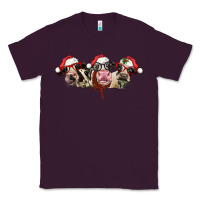 Plum christmas holstein cows Classic Tee - LillyAllenDesigns