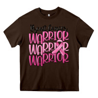 Chocolate Brown breast cancer warrior Heavy Core Tee - MaliasSmallBusiness