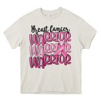 Cream breast cancer warrior Heavy Core Tee - MaliasSmallBusiness