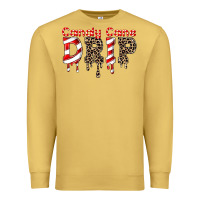 Antique Gold candy cane drip Premium Sweatshirt - FaDigitalArtStudio
