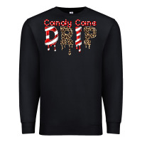 Black candy cane drip Premium Sweatshirt - FaDigitalArtStudio
