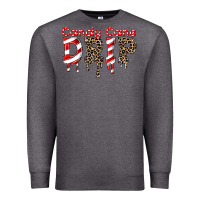 Charcoal Heather candy cane drip Premium Sweatshirt - FaDigitalArtStudio