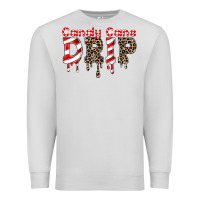 Dove Grey candy cane drip Premium Sweatshirt - FaDigitalArtStudio