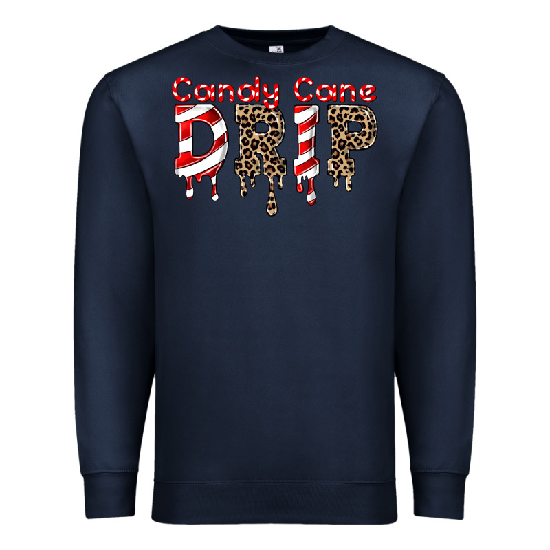 Candy Cane Drip Premium Sweatshirt by FaDigitalArtStudio | Teevron