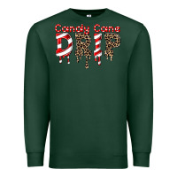 Sports Green candy cane drip Premium Sweatshirt - FaDigitalArtStudio